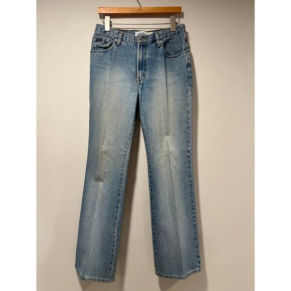 Vintage 90's Express Bleus Women's Flare Leg Jeans Size 9/10L  JL - Picture 4 of 9